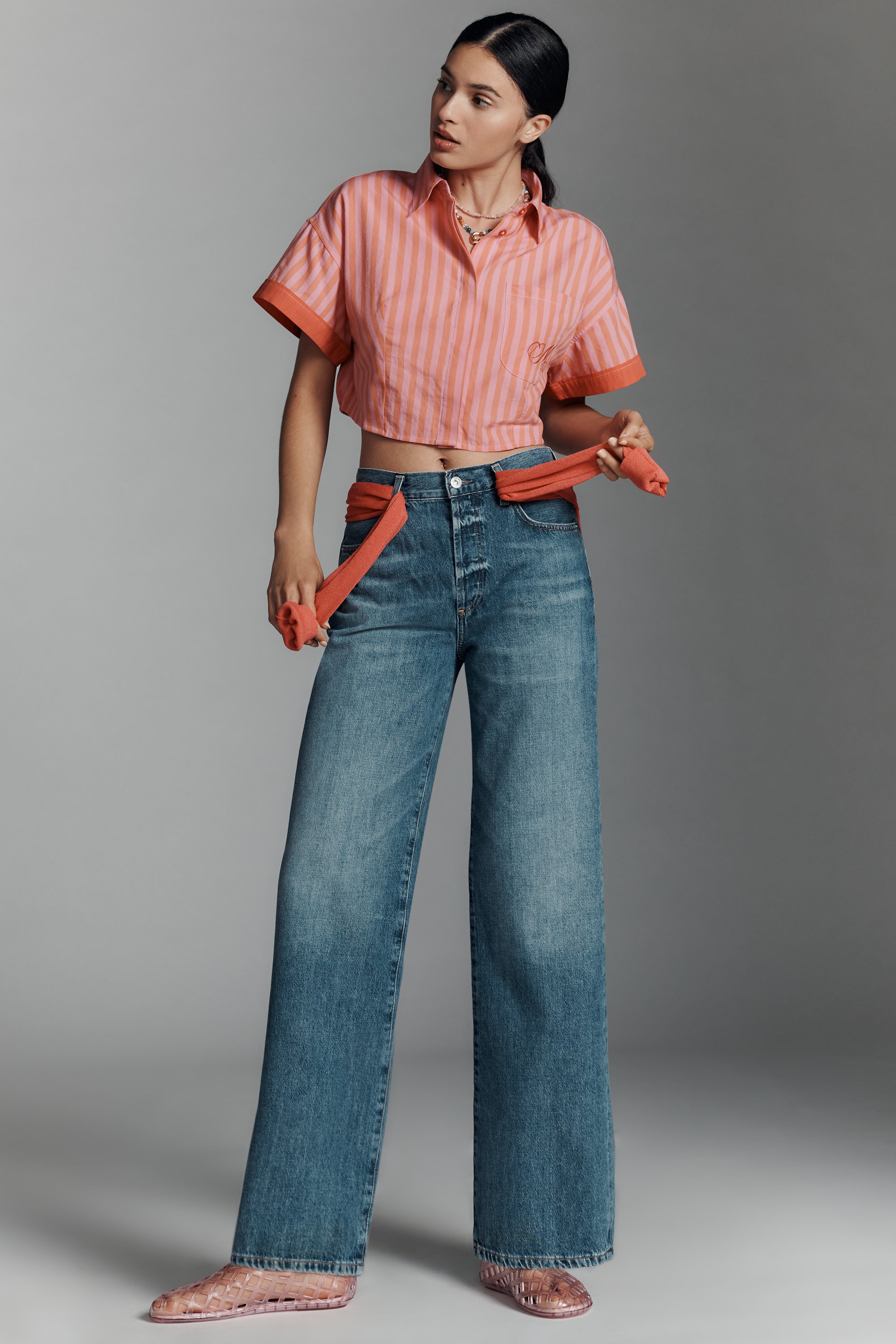 Annina High-Rise Wide-Leg Jeans - Image 1