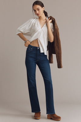 Citizens of Humanity Caia High-Rise Slim Straight-Leg Jeans product page