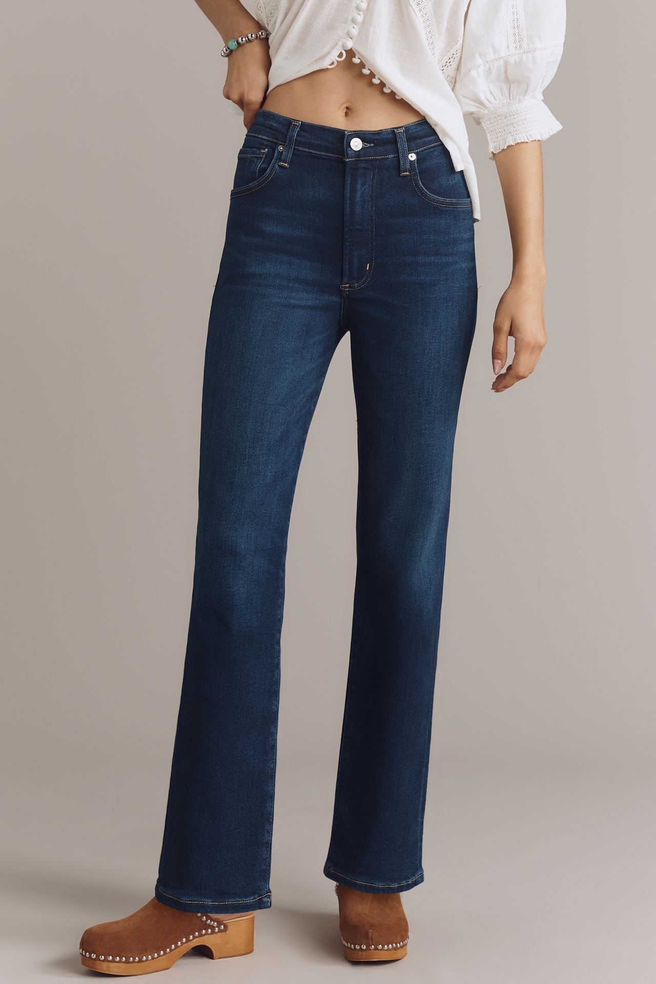Citizens of Humanity Caia High-Rise Slim Straight-Leg Jeans