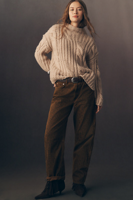 Citizen Of Humanity Miro High-rise Taper Jeans In Brown