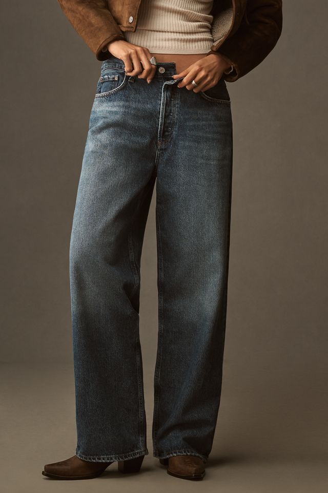 AGOLDE Low-Slung Baggy Mid-Rise Relaxed Jeans #1