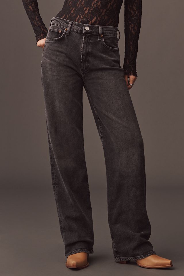 AGOLDE Harper Mid-Rise Straight-Leg Jeans #1