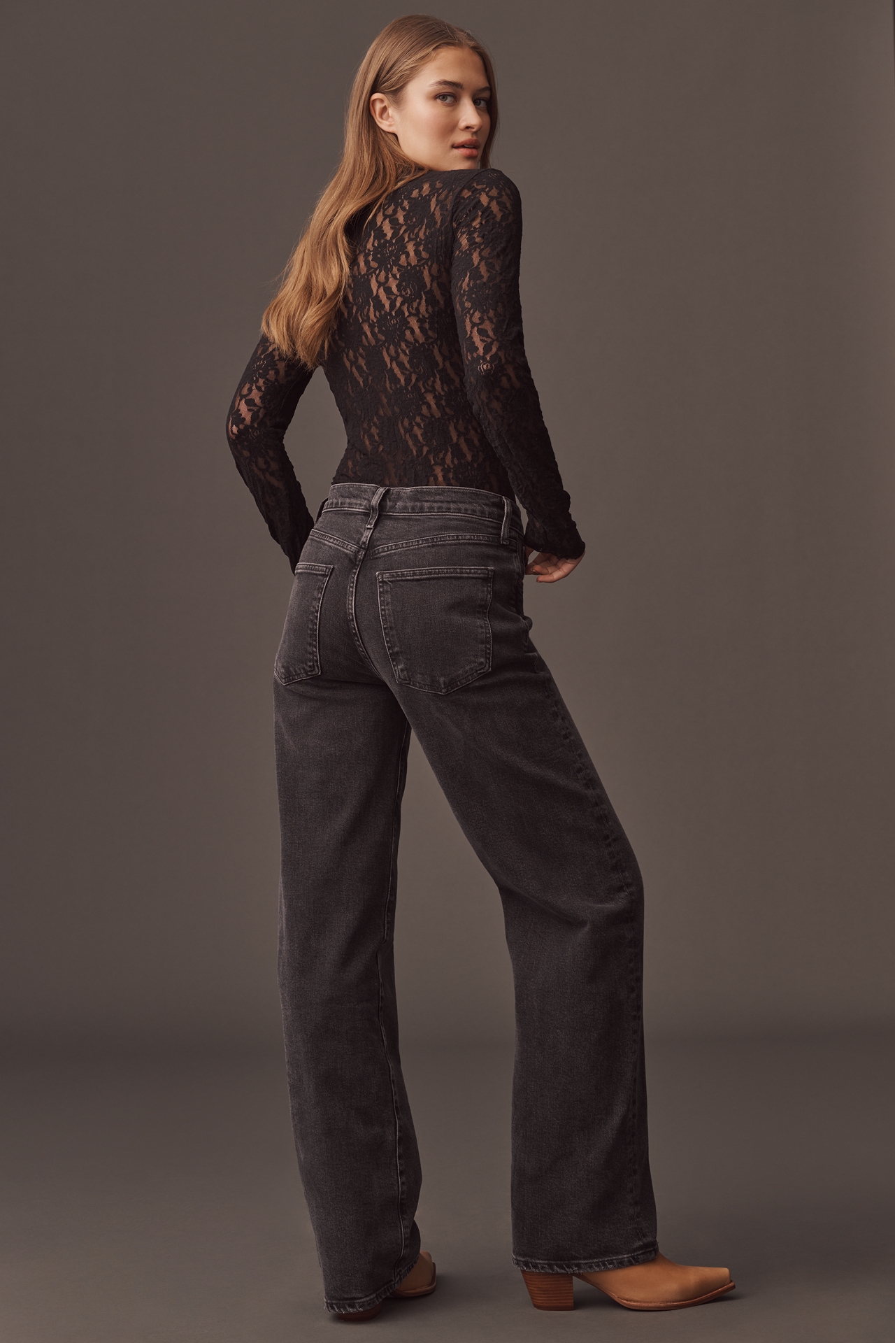 AGOLDE Harper Mid-Rise Straight-Leg Jeans