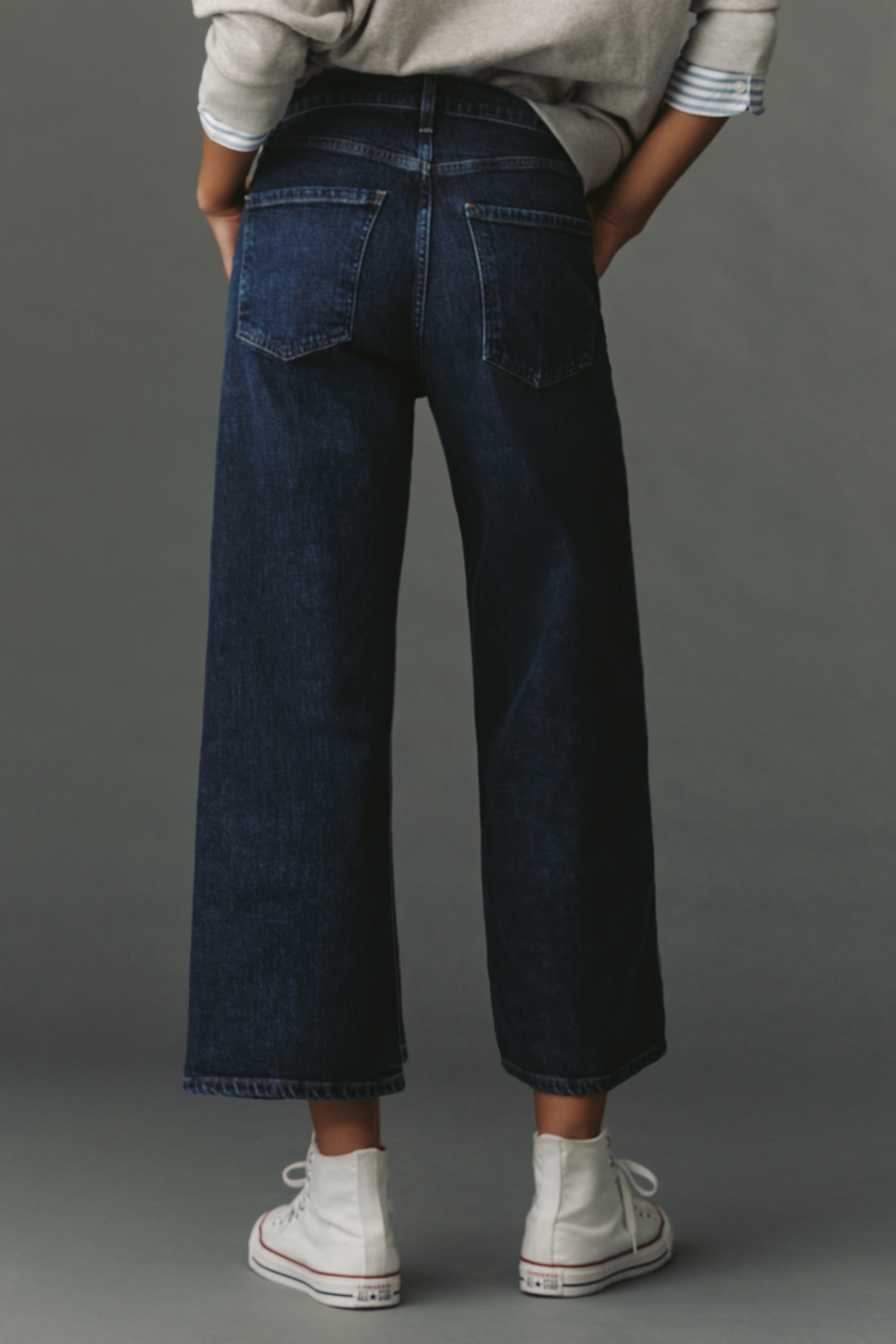 AGOLDE Ren High-Rise Crop Wide-Leg Jeans