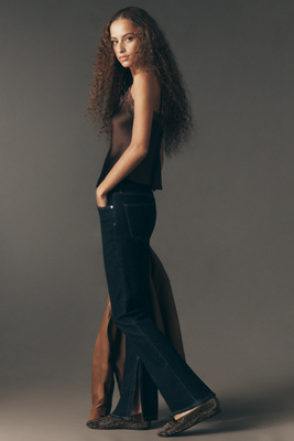 AGOLDE Ingram Petite High-Rise Split Skinny Jeans