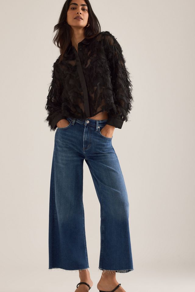 Jeans Citizens of Humanity Lyra de Tiro Alto y Pierna Ancha Crop #3