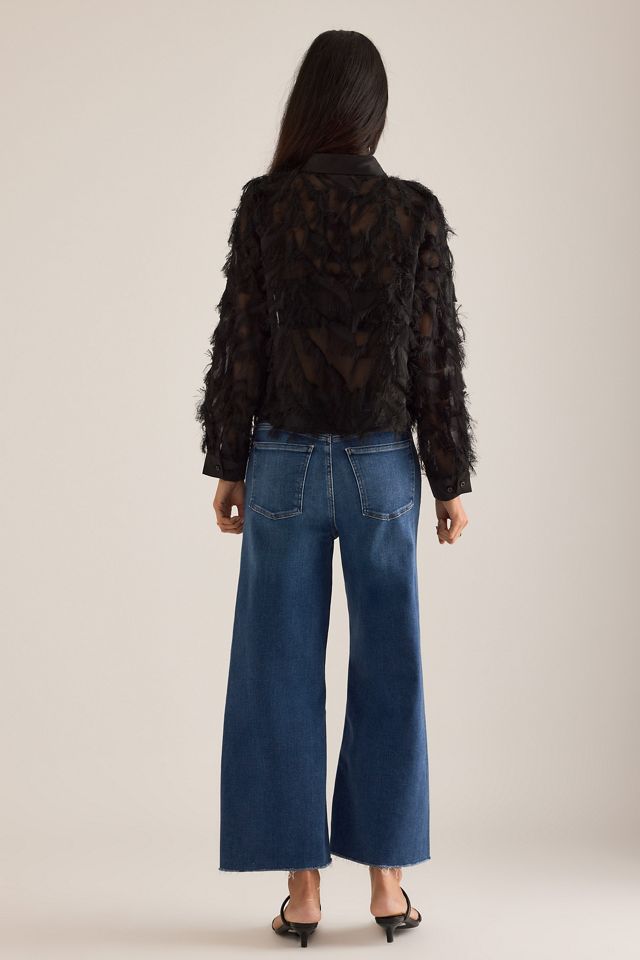 Jeans Citizens of Humanity Lyra de Tiro Alto y Pierna Ancha Crop #1