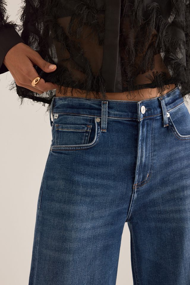 Jeans Citizens of Humanity Lyra de Tiro Alto y Pierna Ancha Crop #5