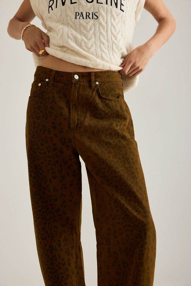 Citizens of Humanity Miro Cheetah-Print Barrel Jeans #4