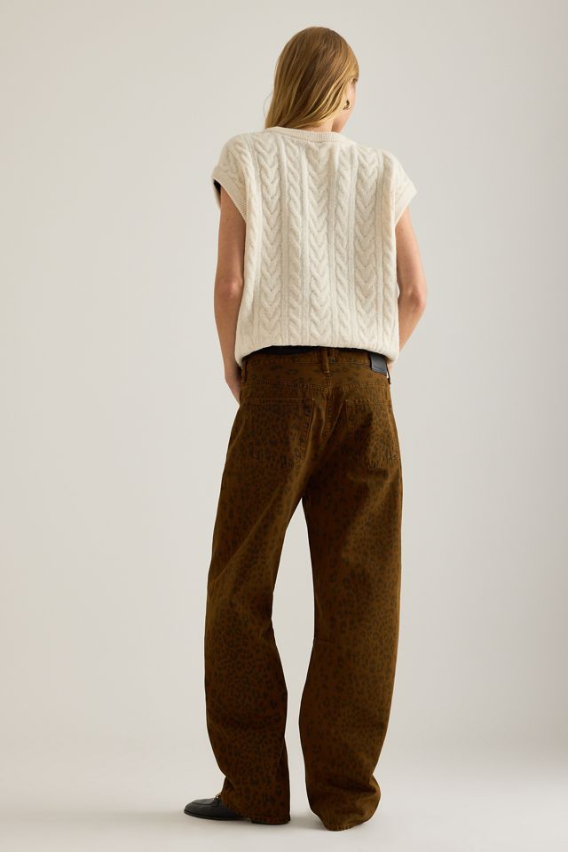 Citizens of Humanity Miro Cheetah-Print Barrel Jeans #1