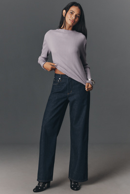 Citizen Of Humanity Lindz Low-rise Wide-leg Jeans In Blue