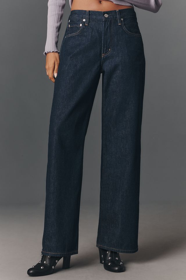 Citizens of Humanity Lindz Low-Rise Wide-Leg Jeans #1