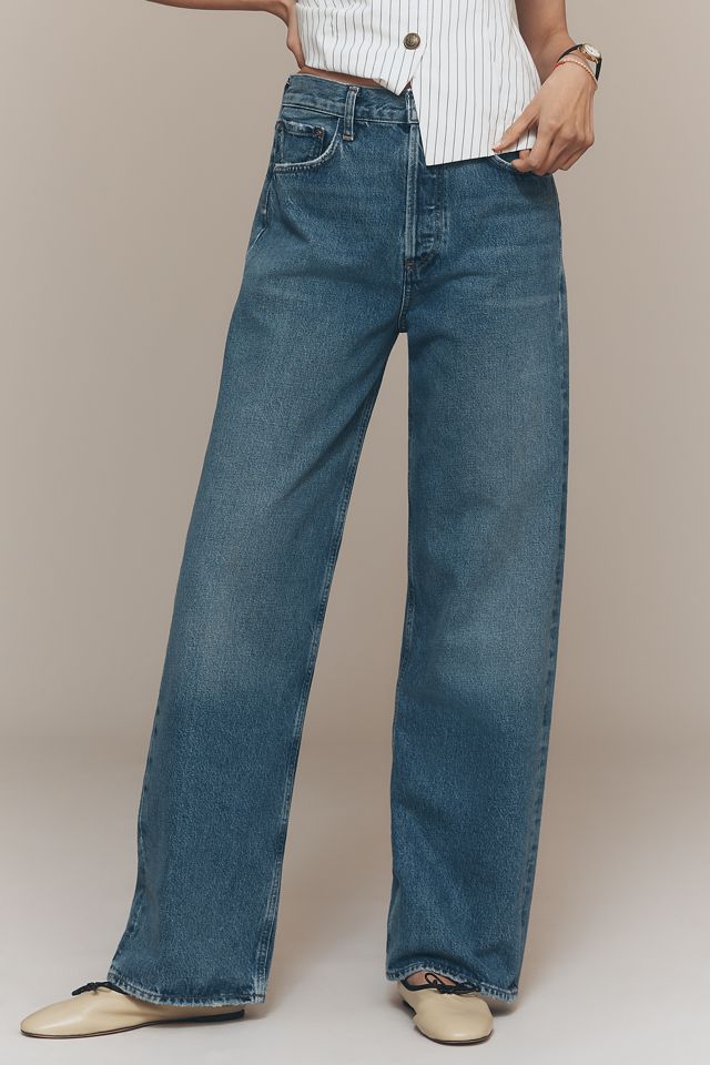 AGOLDE Ren High-Rise Wide-Leg Jeans #3