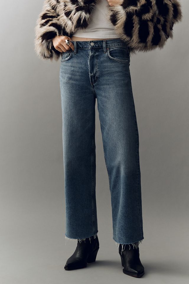 AGOLDE Ren High-Rise Crop Wide-Leg Jeans #1