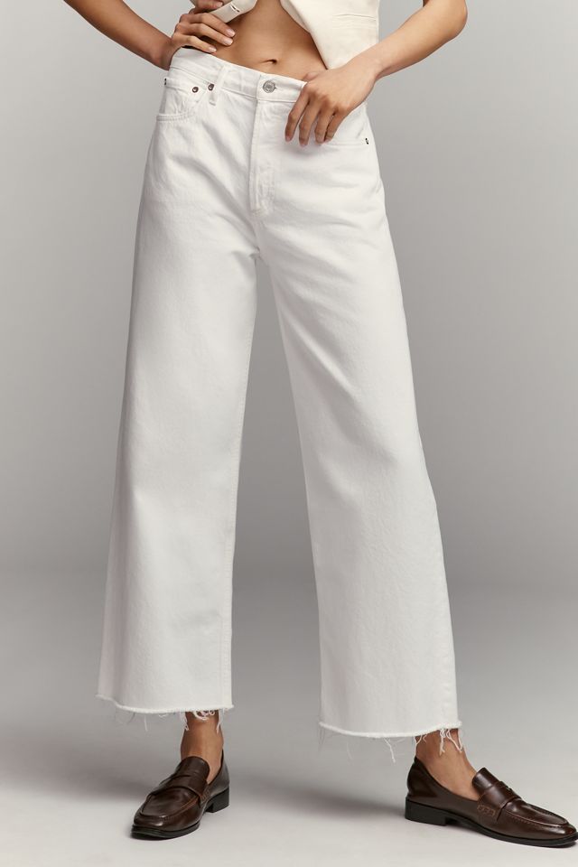 AGOLDE Ren High-Rise Crop Wide-Leg Jeans #1