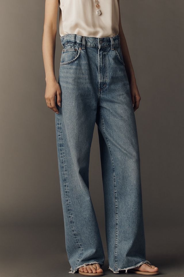 AGOLDE Lyonne High-Rise Wide-Leg Jeans | Anthropologie