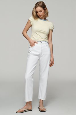 AGOLDE 90s Crop Mid-Rise Relaxed Straight-Leg Jeans
