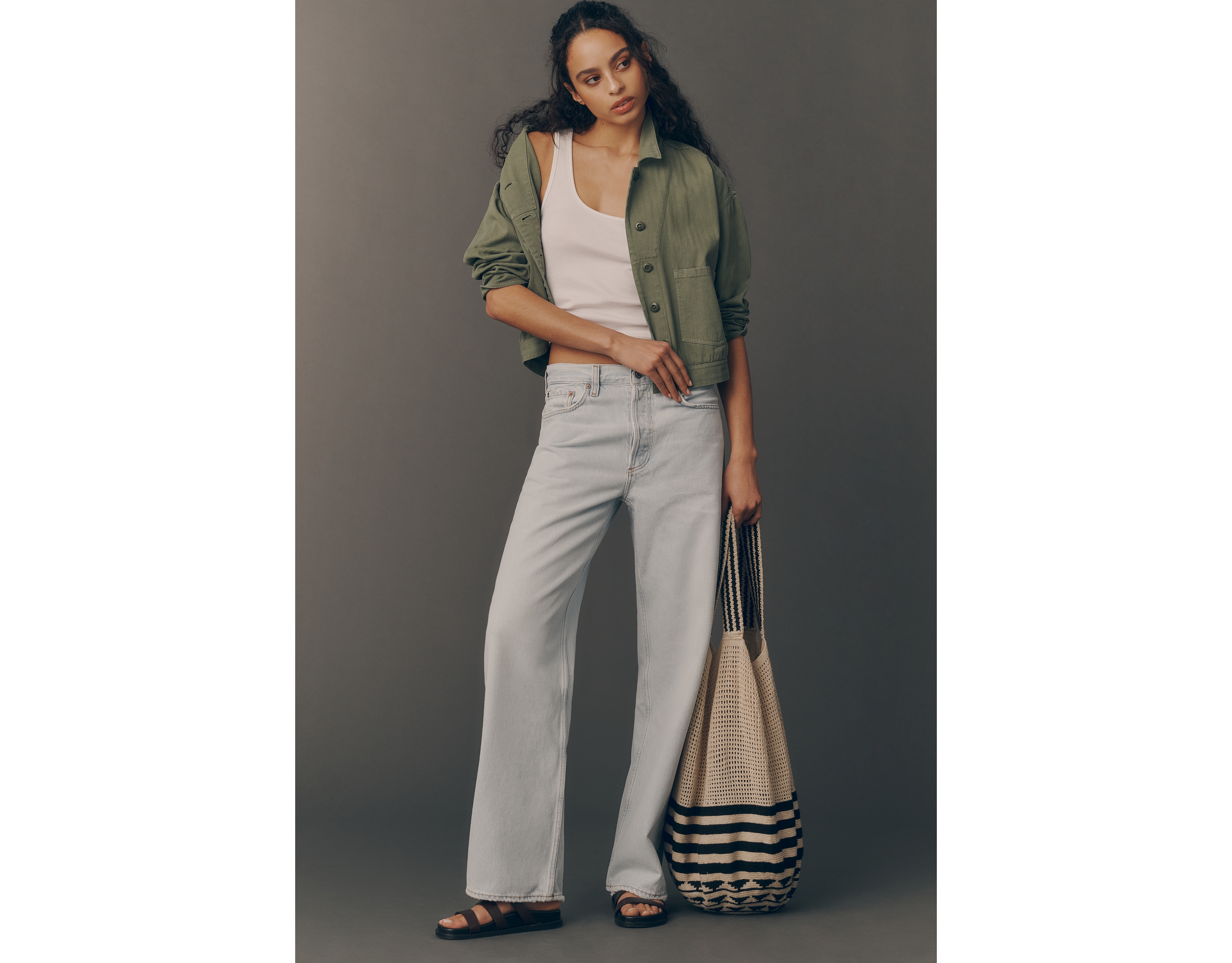 AGOLDE Arc High-Rise Tapered Jeans