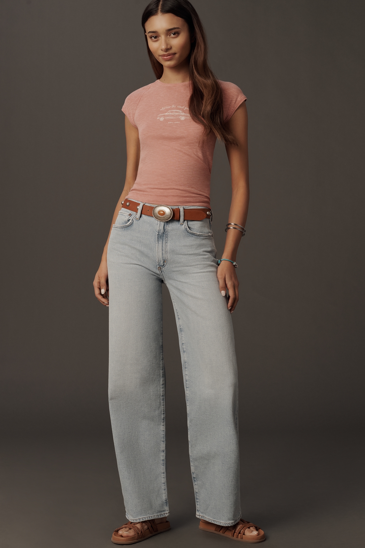 AGOLDE Harper High-Rise Wide-Leg Jeans