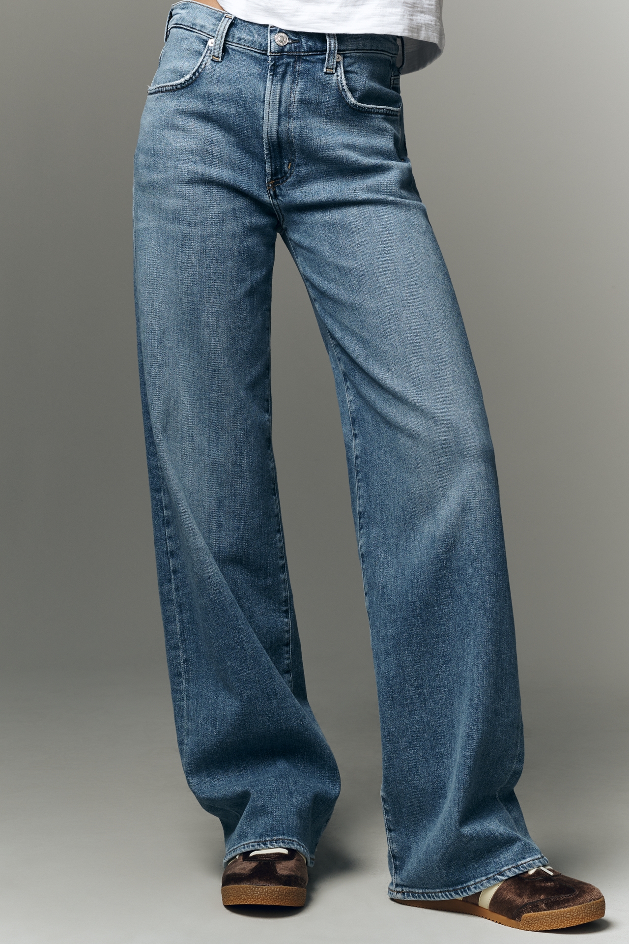 Citizens of Humanity Annina High-Rise Wide-Leg Straight Jeans