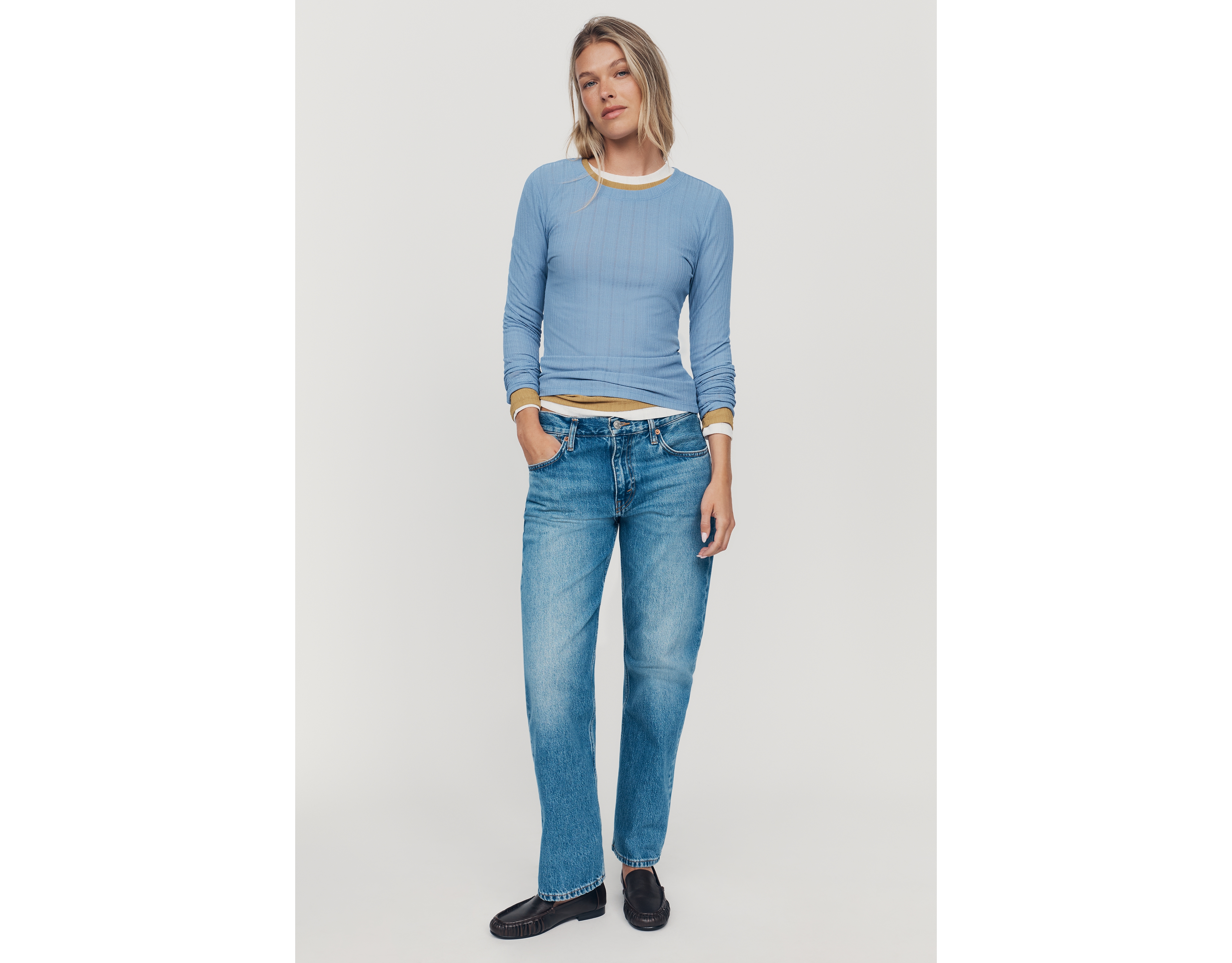 Citizens of Humanity Anissa Low-Rise Straight Jeans