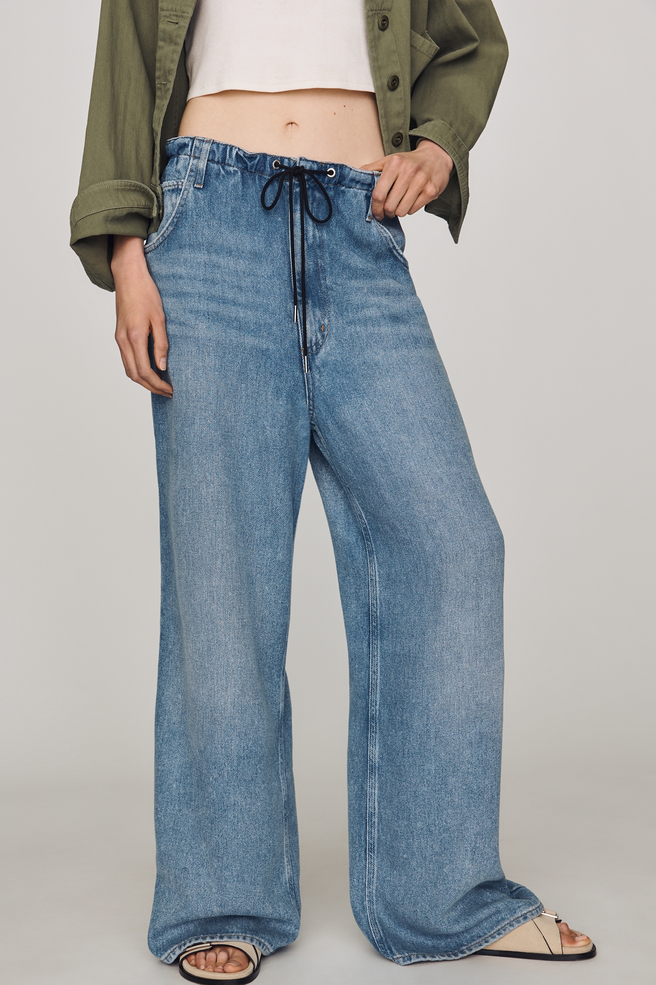 AGOLDE Shaw Tie-Waist High-Rise Jeans