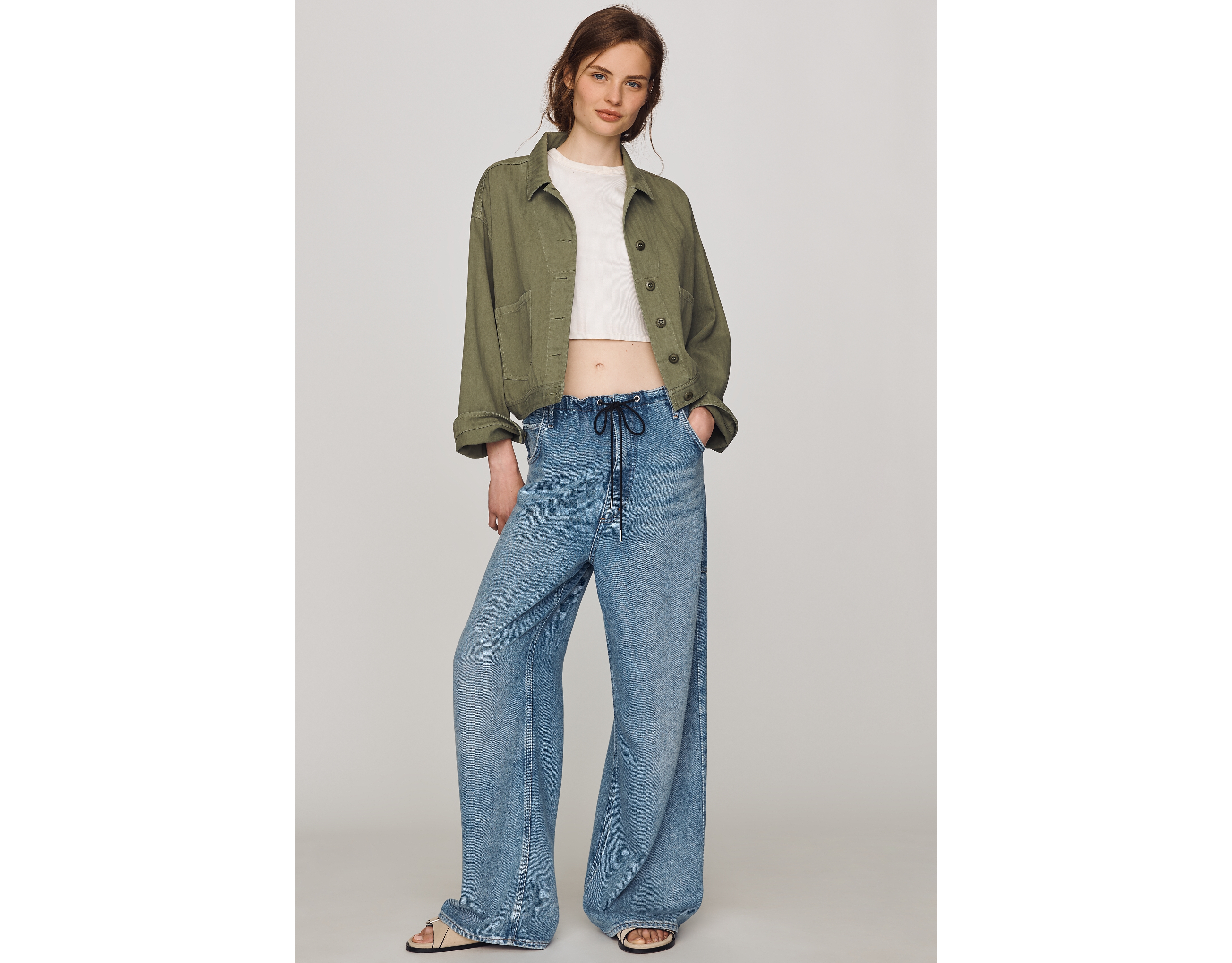 AGOLDE Shaw Tie-Waist High-Rise Jeans