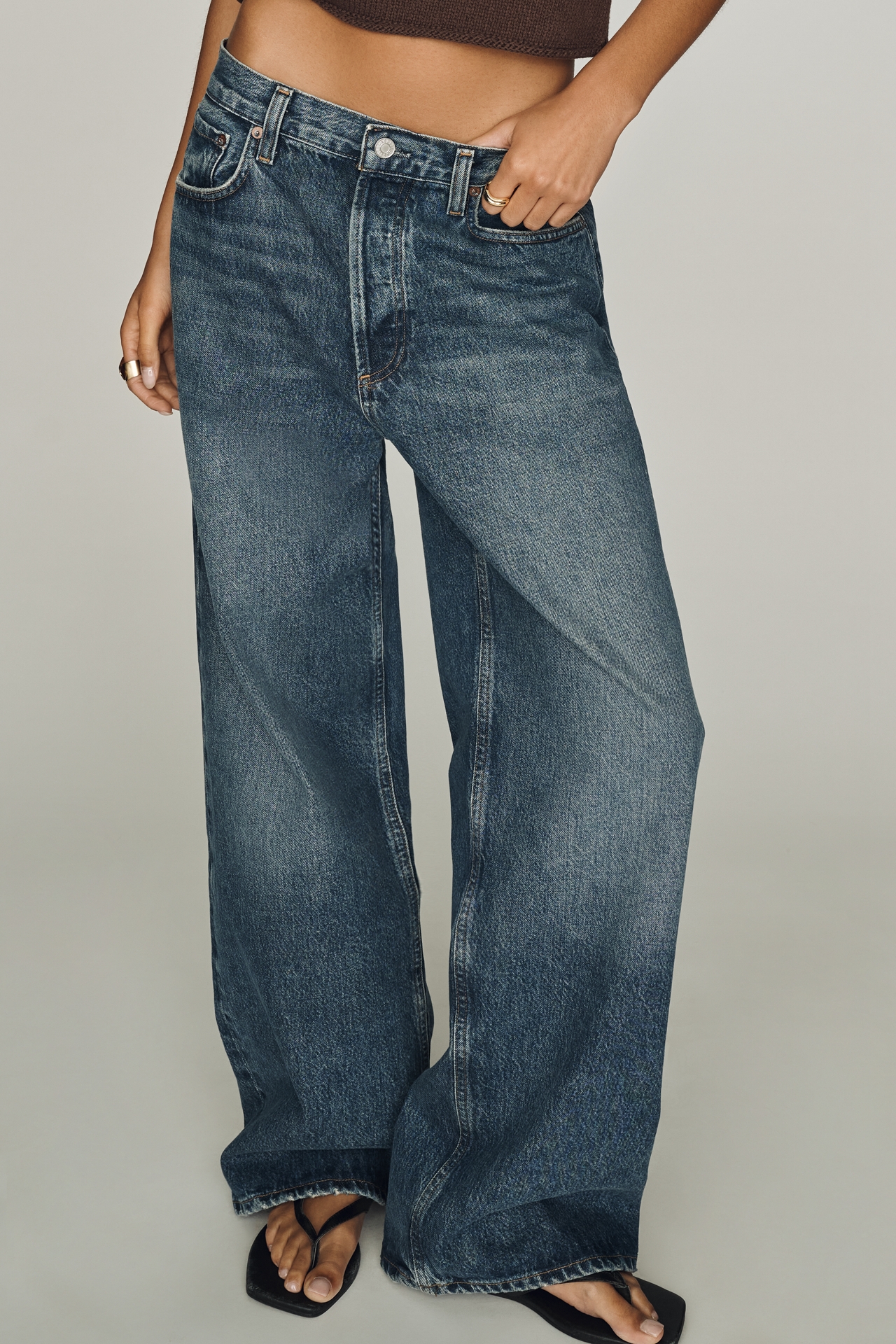 AGOLDE Low-Slung Baggy Low-Rise Jeans
