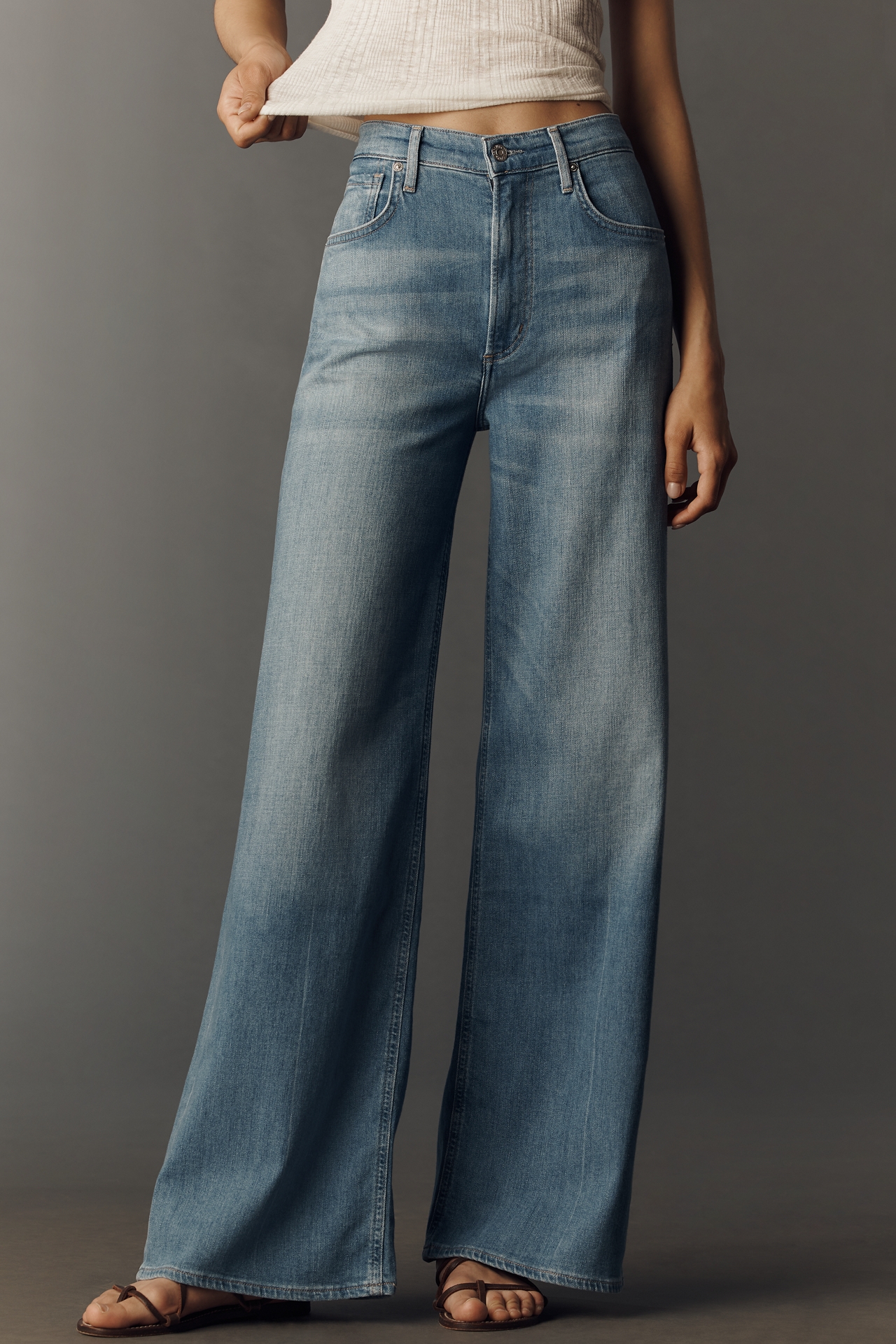 Citizens of Humanity Lyra Long High-Rise Wide-Leg Jeans
