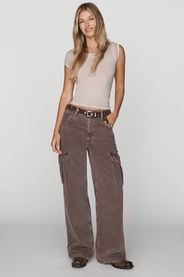 AGOLDE Minka Cargo High-Rise Wide-Leg Jeans