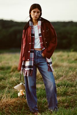 AGOLDE Luna Pieced High-Rise Tapered Jeans