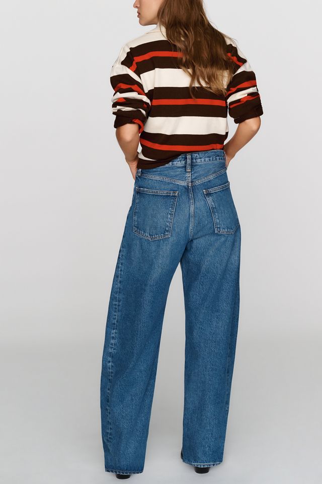 AGOLDE Luna Pieced High Rise Tapered Jeans #6