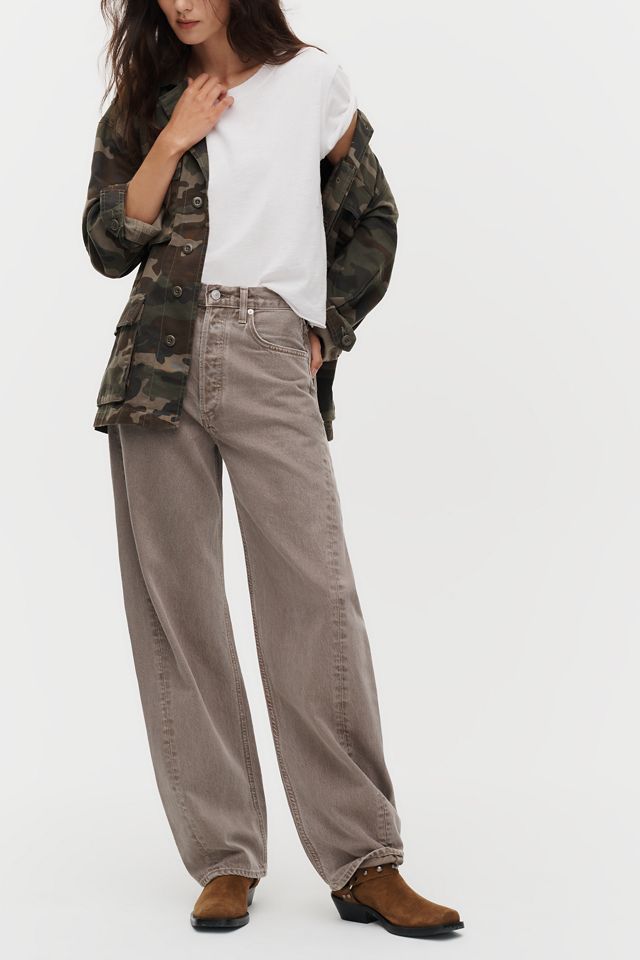 AGOLDE Luna Pieced High-Rise Barrel-Leg Jeans #2