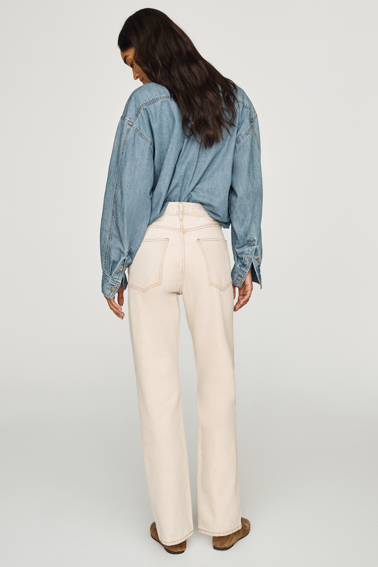 AGOLDE Lana Mid-Rise Slim Straight-Leg Jeans