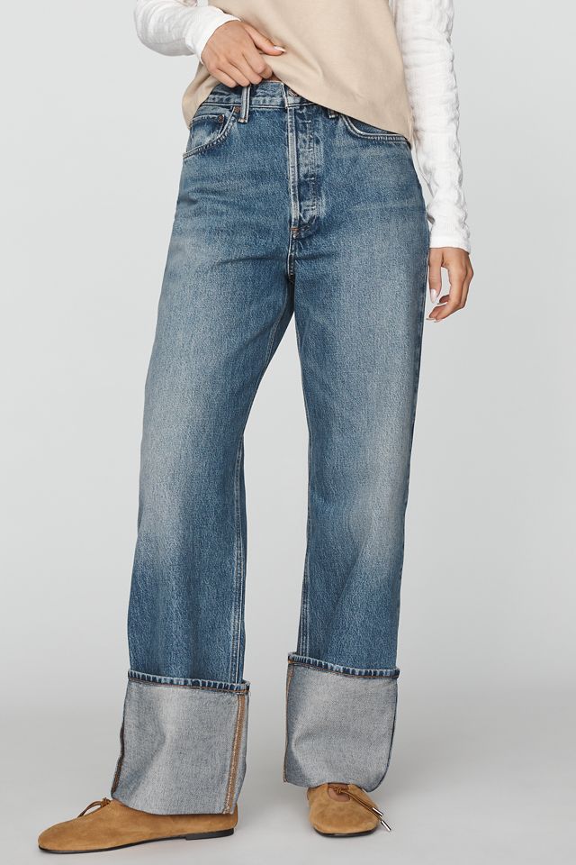 AGOLDE Big Cuff High-Rise Wide-Leg Jeans #1