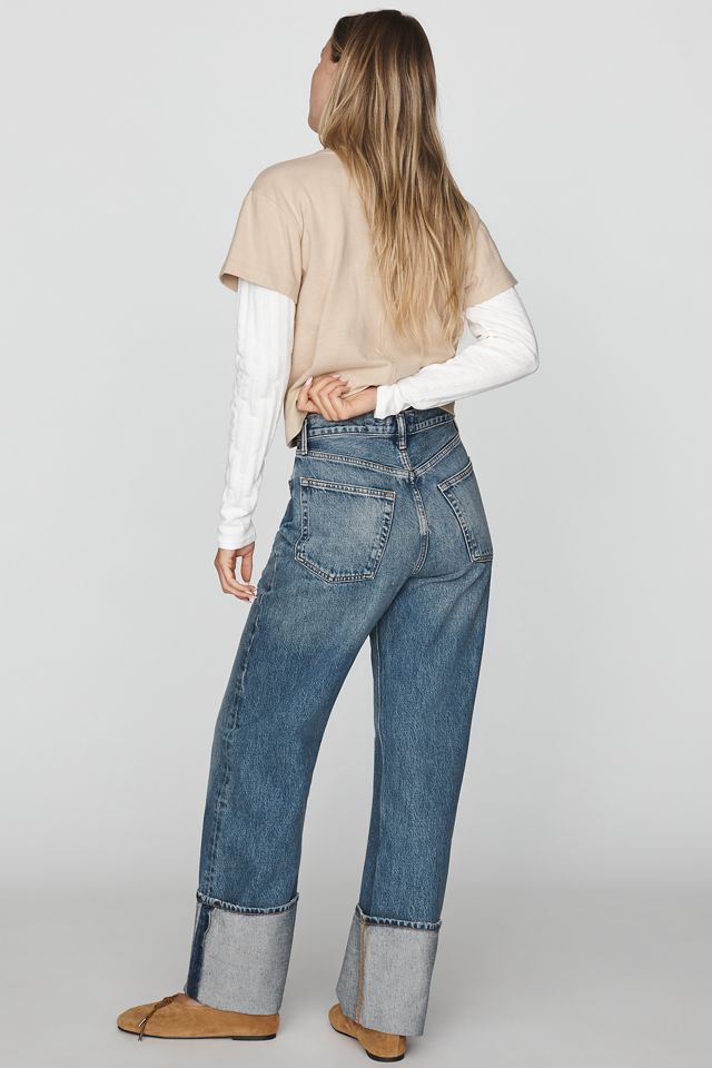 AGOLDE Big Cuff High-Rise Wide-Leg Jeans #3