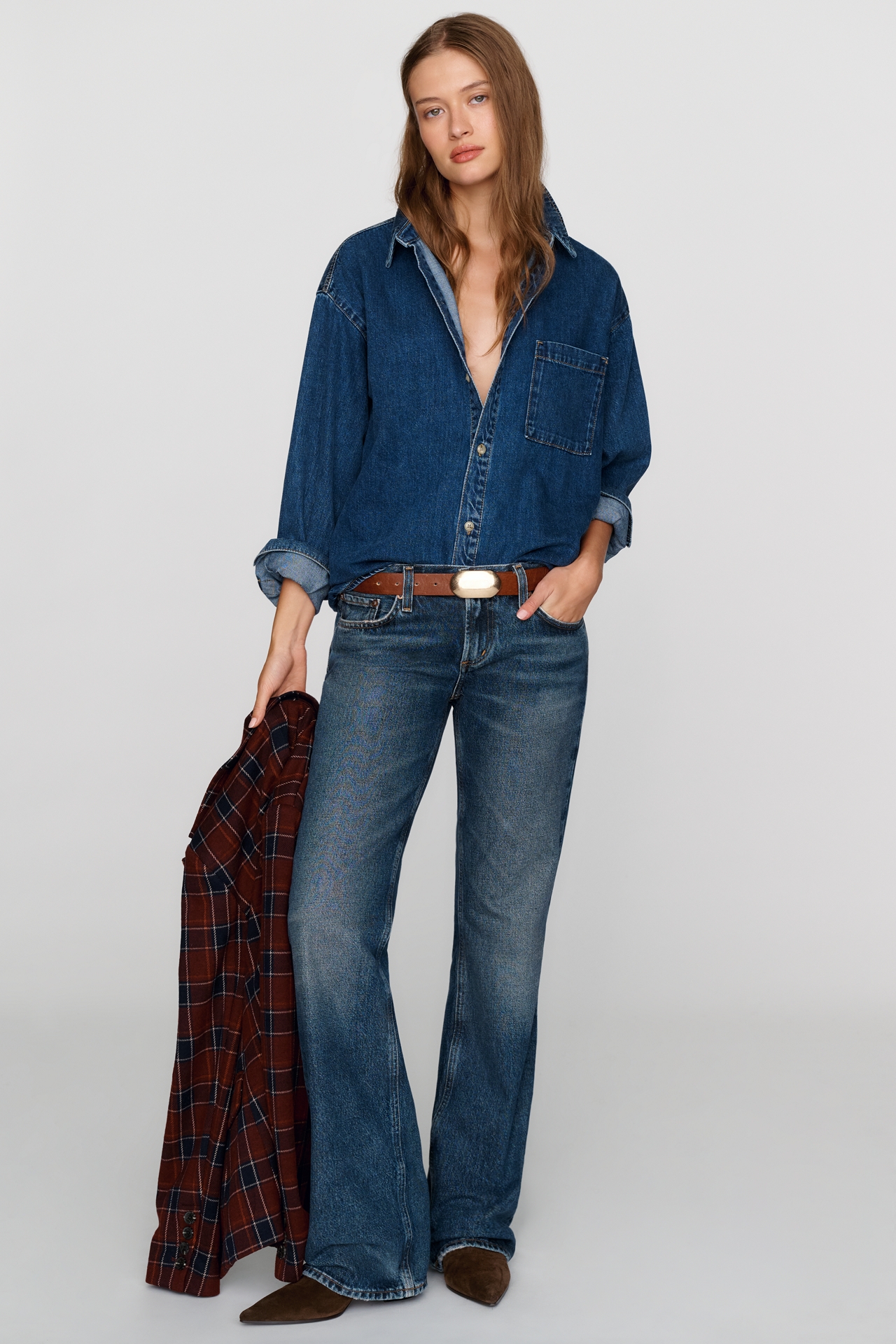 AGOLDE Low Rise Bootcut Jeans