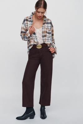AGOLDE Ren High Rise Wide Leg Cropped Jeans by Anthropologie
