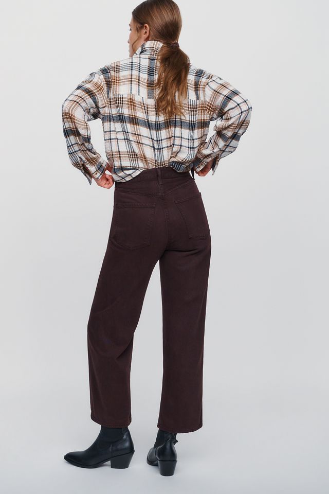 AGOLDE Ren High Rise Wide Leg Cropped Jeans #2