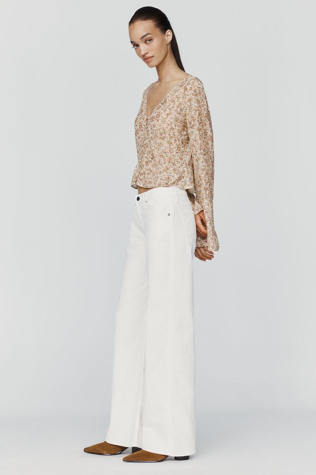 Citizens of Humanity Nora Low-Rise Wide-Leg Corduroy Jeans #2