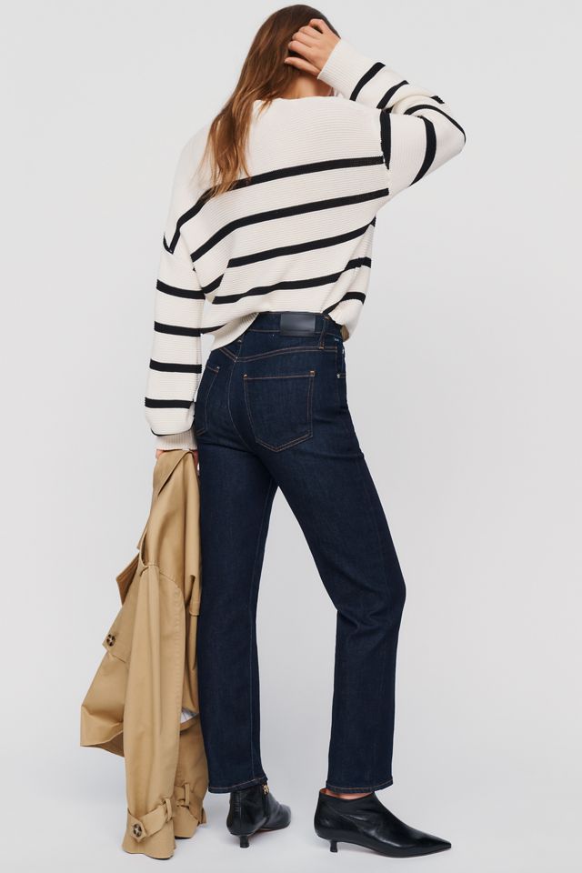 Citizens of Humanity Caia High-Rise Straight-Leg Silk-Blend Jeans  #3