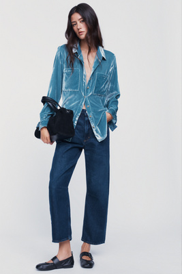 Citizens of Humanity Miro Petite High Rise Tapered Jeans by Anthropologie