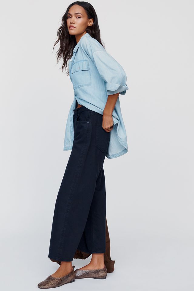 AGOLDE Petite Ren High Rise Wide Leg Jeans #2