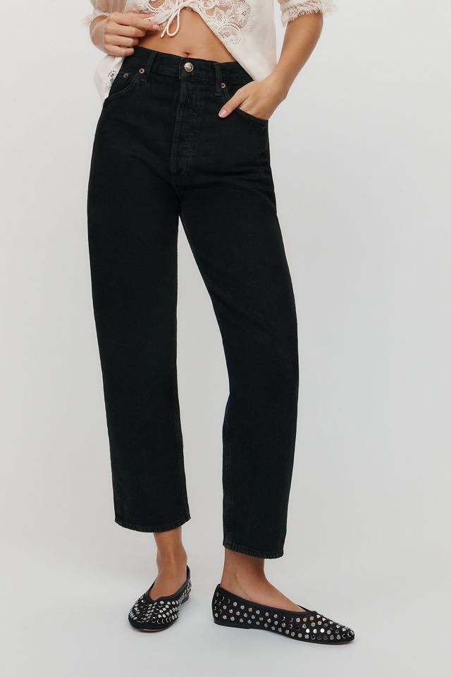 AGOLDE 90s Cropped Mid Rise Relaxed Straight Jeans #3