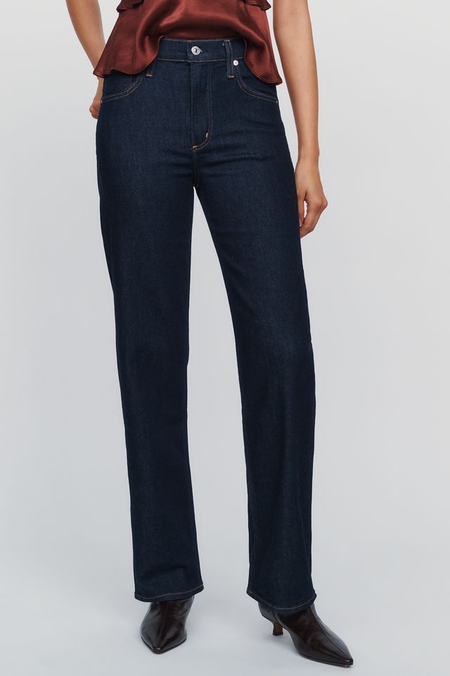 Citizens of Humanity Long Palma Silk Blend Straight Leg Jeans #1