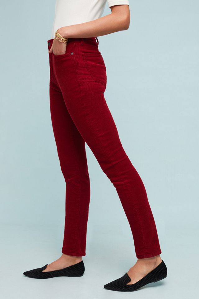 Citizens of Humanity Olivia Ultra High-Rise Velvet Slim Ankle Jeans #3