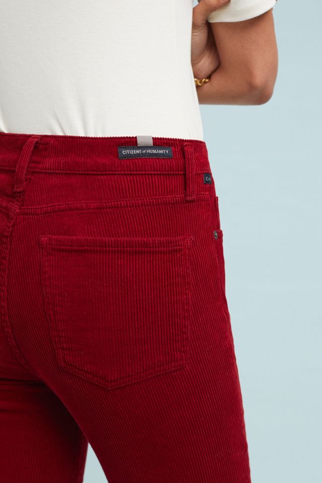 Citizens of Humanity Olivia Ultra High-Rise Velvet Slim Ankle Jeans #4