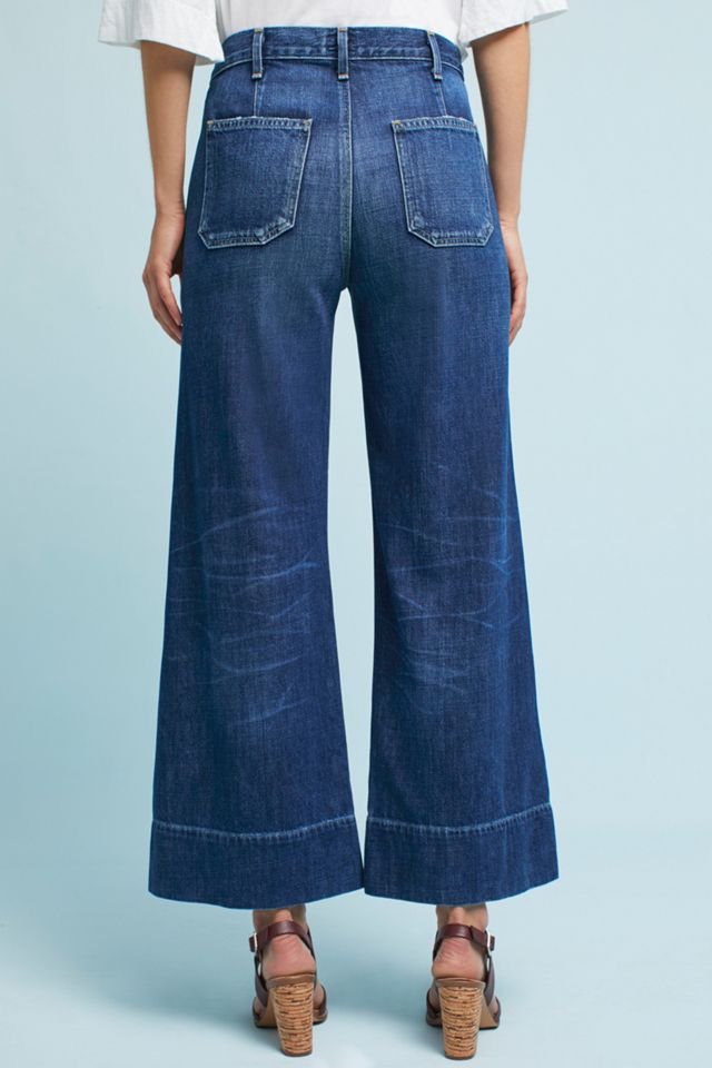 Citizens of Humanity Abigail High-Rise Wide-Leg Cropped Jeans #4