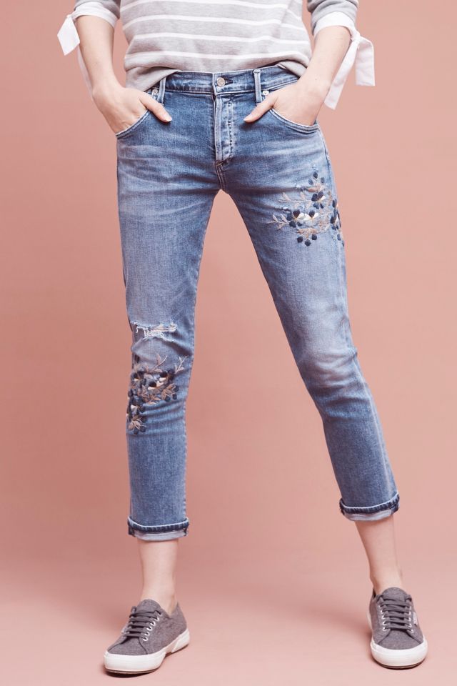 Anthropologie Citizens 2024 of Humanity Emerson Slim Boyfriend Denim Jeans