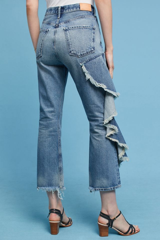 Citizens of Humanity Estella Ruffled Ultra High-Rise Relaxed